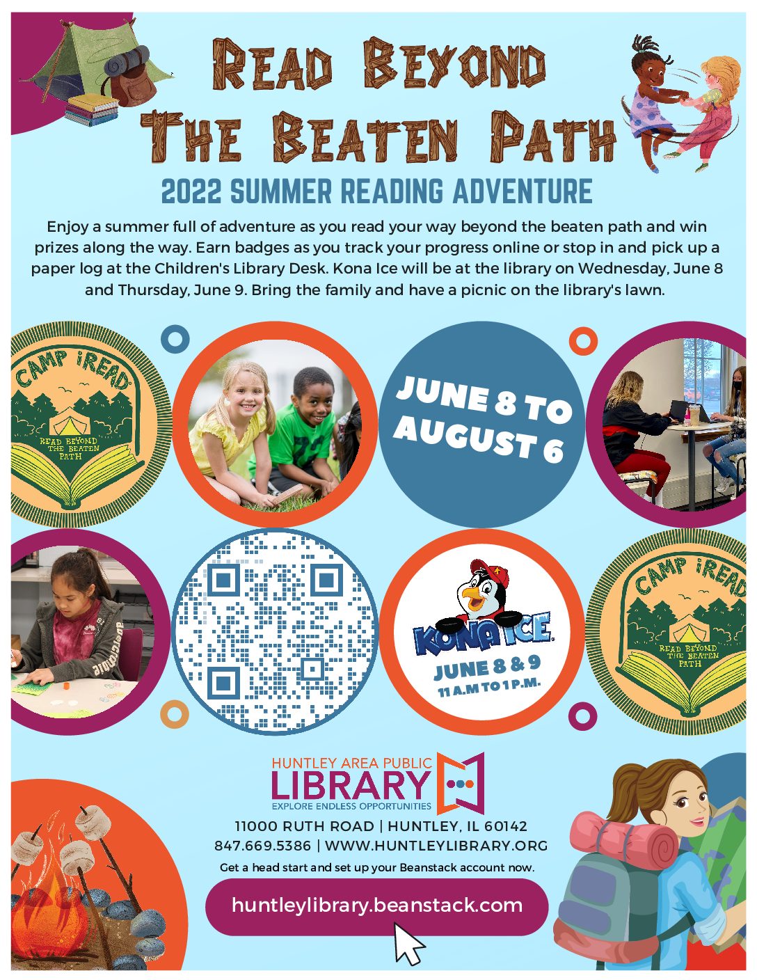 Huntley Area Public Library Summer Reading Adventure Virtual Bulletin