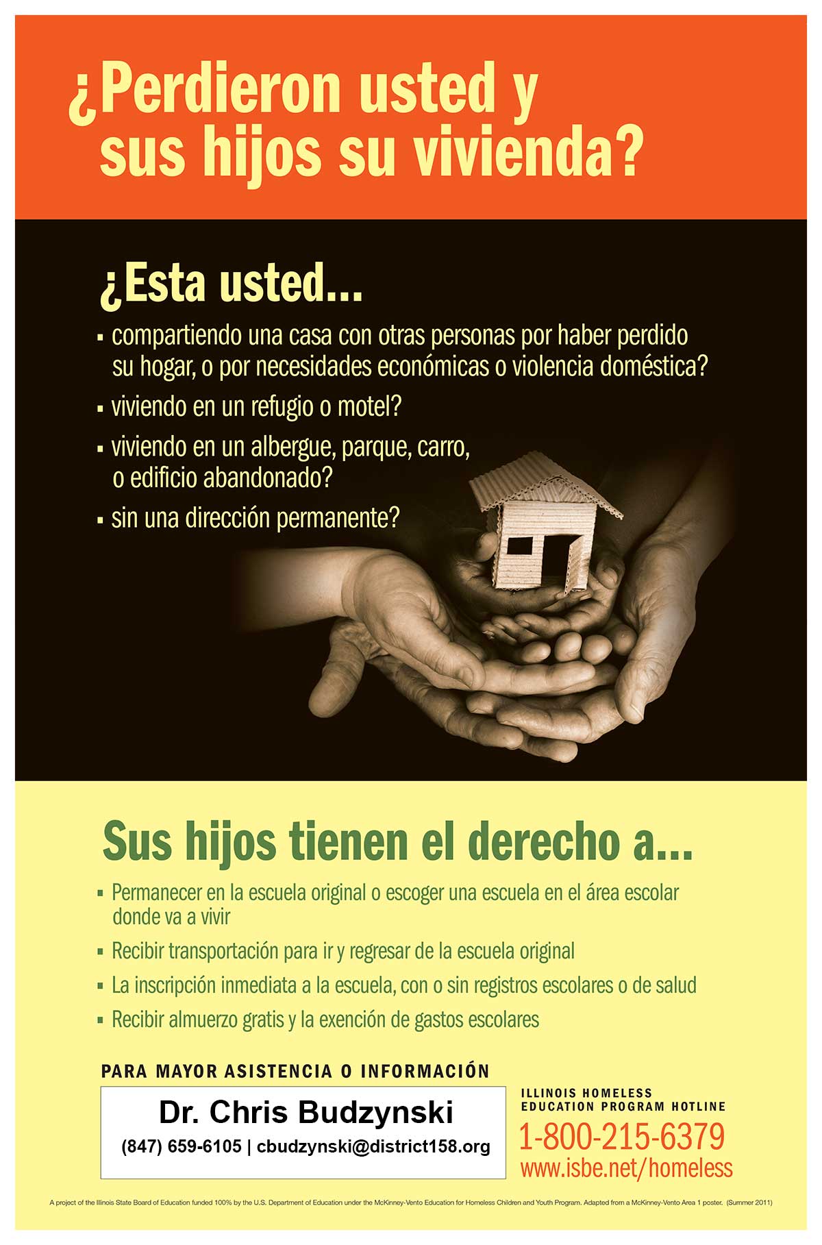 Homeless Rights Poster in Spanish